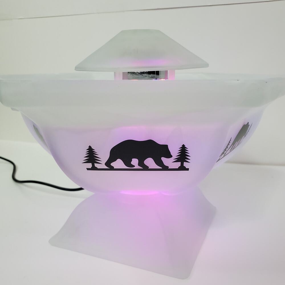 Aurora Mist Mountain Humidifier Mist Maker Art Glass Alaska Gifts